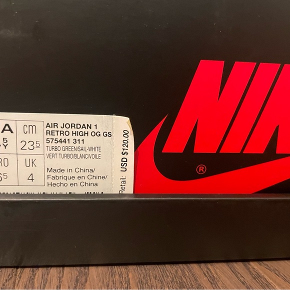 Jordan 1 turbo green size 6 - Picture 7 of 7